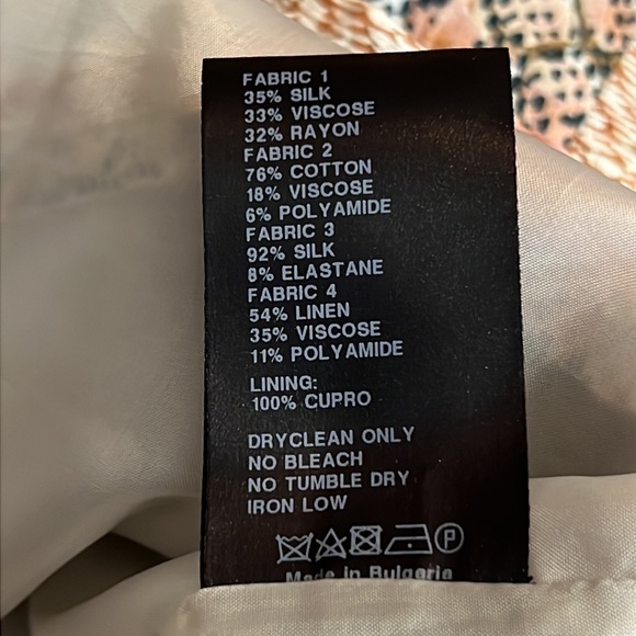 CHRISTIAN wijnants designer patchwork animal print cap sleeve blouse size 38 - Picture 12 of 13